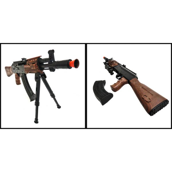 See Airsoft Rifle 2 Bunker AK-47 Assault Rifle FPS-225 Spring Airsoft Gun Package Deal (Mask and BBs)