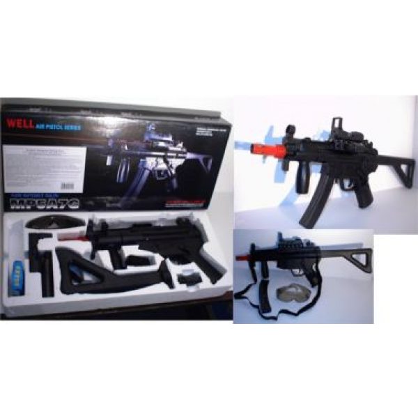 See Airsoft Rifle 1 Spring MP5 Sub Machine Gun FPS-170, Red Dot Airsoft Gun