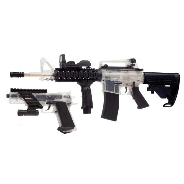 See Airsoft Rifle 1 Colt M4 On Duty Kit FPS-290 and Spring Colt 1911 Pistol FPS-210 Spring Airsoft Gun