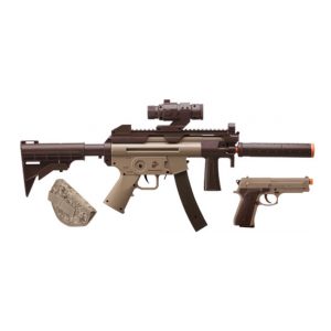 See Airsoft Rifle 1 Crosman USMC ST6 Task Force Airsoft Combo Pack with SP01 FPS-200 Spring Airsoft Pistol & ER01 FPS-325 Spring Airsoft Rifle