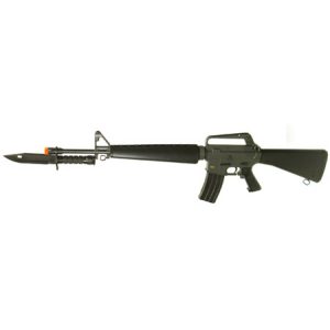 See Airsoft Rifle 1 M16 Bayonet Assault Rifle FPS-280 Spring Airsoft Gun