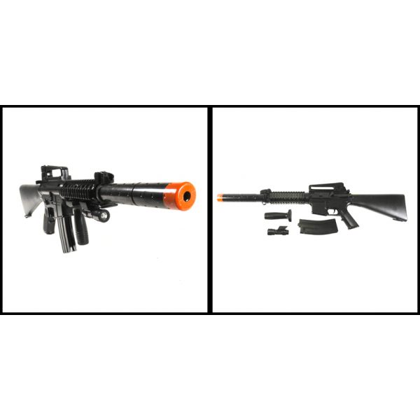See Airsoft Rifle 2 M16A1 Assault Rifle FPS-350 Spring Airsoft Gun