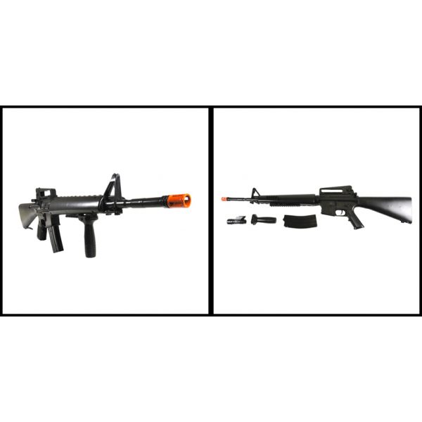 See Airsoft Rifle 2 M16A2 Assault Rifle FPS-220 Spring Airsoft Gun