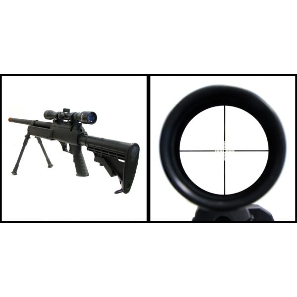 See Airsoft Rifle 2 Spring M187D Bolt Action Sniper Rifle 4X32 Bosile Scope FPS-550 Airsoft Gun