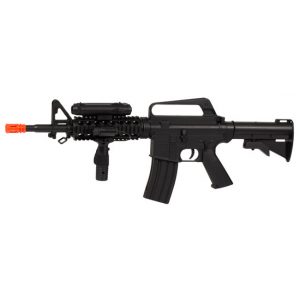 See Airsoft Rifle 1 M16A4 Assault Rifle FPS-200 Spring Airsoft Gun