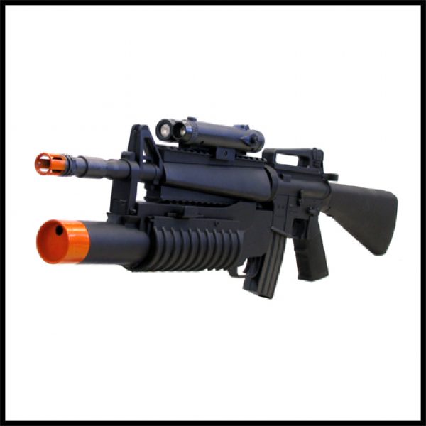 See Airsoft Rifle 2 Mini Commando M16A1 Rifle FPS-200 M203 Grenade Launcher Spring Airsoft Gun