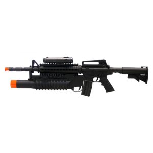See Airsoft Rifle 1 Mini Rambo M16A3 Rifle FPS-200 M203 Grenade Launcher Spring Airsoft Gun