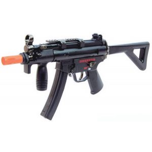 See Airsoft Rifle 1 MP5-G5 Sub Machine Gun 240 Rnd FPS 315 Fixed/Removable Stock 2 Magazines AEG Electric Airsoft Gun