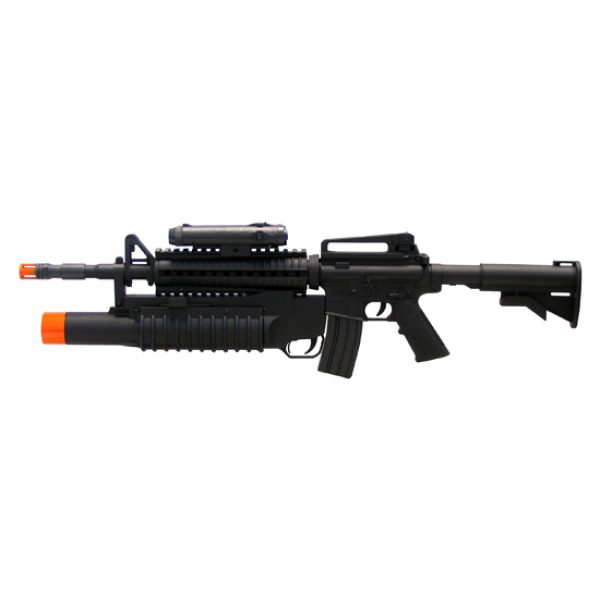 See Airsoft Rifle 1 Refurbished Mini Rambo M16 Rifle FPS-200 M203 Grenade Launcher Spring Airsoft Gun