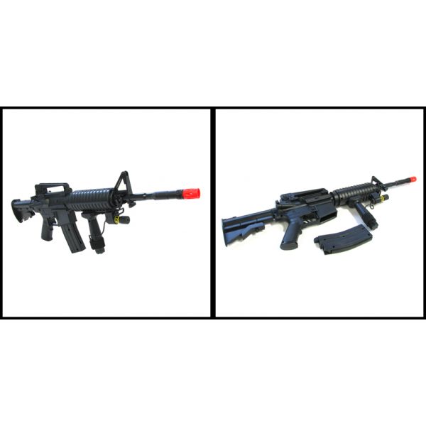 See Airsoft Rifle 2 Refurbished Spring Mini M4 Assault Rifle FPS-280 Airsoft Gun