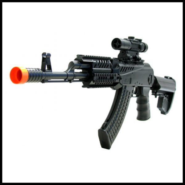 See Airsoft Rifle 2 Refurbished Tactical AK-47 Rifle FPS-300 Spring Airsoft Gun