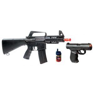 See Airsoft Rifle 1 Spring Crosman Sting R34CQ Rifle FPS-300 Stinger P9 Pistol FPS-275 Airsoft Gun Kit