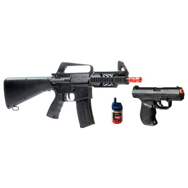 See Airsoft Rifle 1 Spring Crosman Sting R34CQ Rifle FPS-300 Stinger P9 Pistol FPS-275 Airsoft Gun Kit