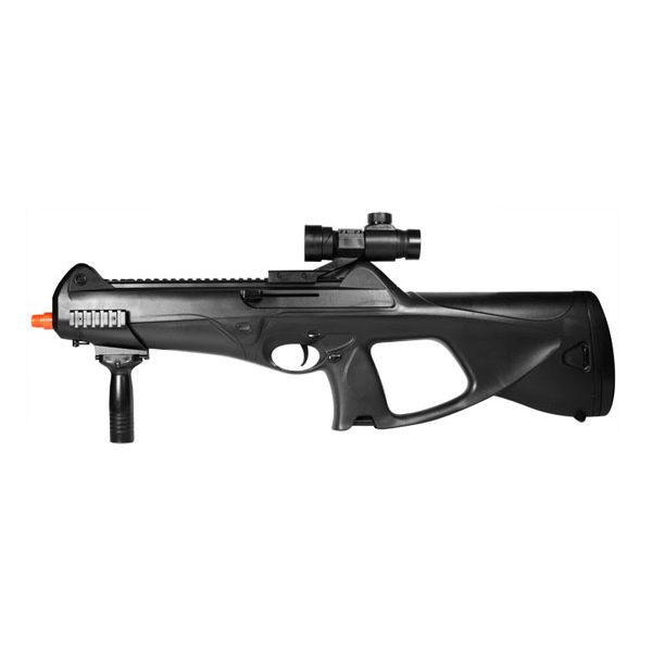 See Airsoft Rifle 1 Spring Cyber Gun Beretta Storm Rifle FPS-370 Fore Grip, Mock Scope Airsoft Gun
