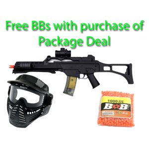 See Airsoft Rifle 1 Spring Double Eagle M41K2 Rifle FPS-320 Airsoft Gun Package Deal (Mask and BBs)