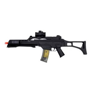 See Airsoft Rifle 1 Spring Double Eagle M41K2 Rifle FPS-320 Laser, Double Magazine, Bipod Airsoft Gun