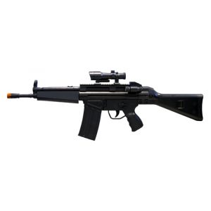 See Airsoft Rifle 1 Spring G3 Rifle FPS-340 Laser, Flashlight, Full Stock Airsoft Gun