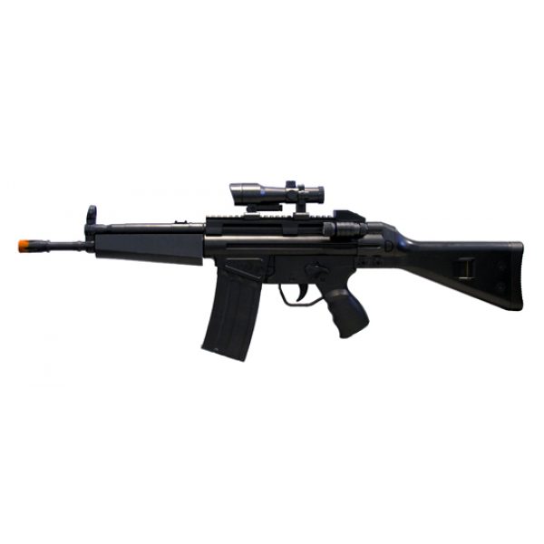 See Airsoft Rifle 1 Spring G3 Rifle FPS-340 Laser, Flashlight, Full Stock Airsoft Gun