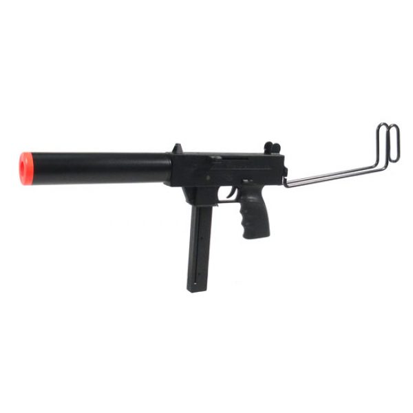 See Airsoft Rifle 1 Spring HFC Assault SMG FPS-200 Folding Stock, Mock Silencer Airsoft Gun