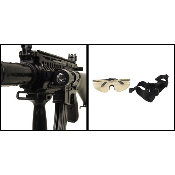 See Airsoft Rifle 2 Spring M4-A2 FPS-255 Silencer Airsoft Gun