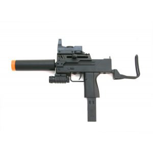 See Airsoft Rifle 1 Spring Mac 10 P815A Sub Machine Gun, FPS-200, Tactical Light, Silencer Airsoft Gun
