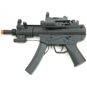 See Airsoft Rifle 1 Spring MB5A8D Sub Machine Gun, FPS-180, Tactical Light, Saftey Glasses, Laser Sight MP5 Airsoft Gun