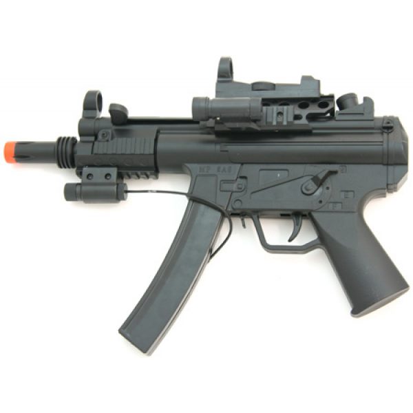 See Airsoft Rifle 1 Spring MB5A8D Sub Machine Gun, FPS-180, Tactical Light, Saftey Glasses, Laser Sight MP5 Airsoft Gun