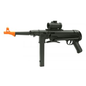 See Airsoft Rifle 1 Spring MP40 SMG FPS-280 Folding Stock, Red Dot Sight Airsoft Gun