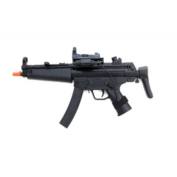 See Airsoft Rifle 1 Spring MP5 MA6G Sub Machine Gun, FPS-150, safety Glasses, Laser Sight, Red Dot Airsoft Gun