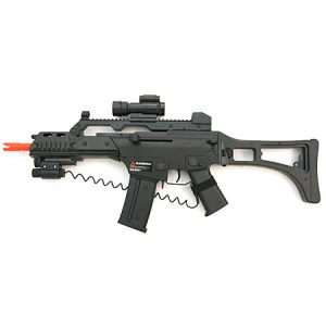 See Airsoft Rifle 1 Spring MP5 SMG FPS-200, Scope, Red Dot Laser Airsoft Gun