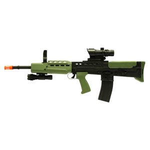 See Airsoft Rifle 1 Spring SA80 Rifle FPS-360 Electronic Sight, Flashlight Airsoft Gun