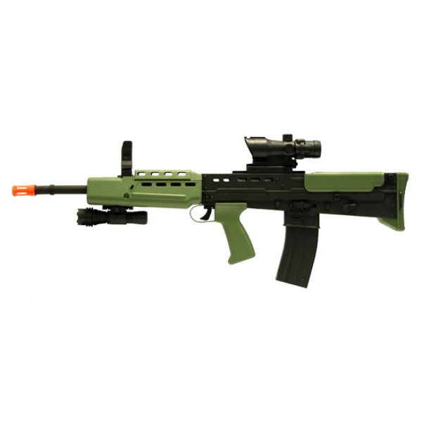 See Airsoft Rifle 1 Spring SA80 Rifle FPS-360 Electronic Sight, Flashlight Airsoft Gun