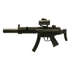 See Airsoft Rifle 1 Spring Silenced MP5 FPS-180 Laser, Flashlight, Electronic Sight Airsoft Gun