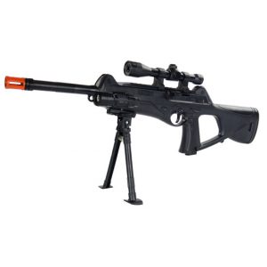 See Airsoft Rifle 1 Spring Special OPS SM6 FPS-200 Airsoft Rifle With Bipod And Flashlight