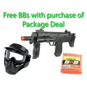 See Airsoft Rifle 1 Spring Tactical G-36A FPS-150 Airsoft Submachine Gun Package Deal (Mask and BBs)