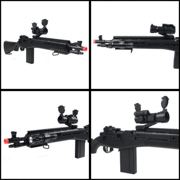 See Airsoft Rifle 2 Spring TSD M14 SOCOM M116 Series Assault Rifle Airsoft Gun (360-380 FPS)