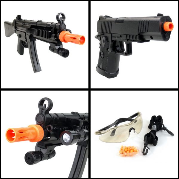 See Airsoft Rifle 2 Spring UK Arms P1050 Rifle FPS-330 and Pistol FPS-175 Combo Pack Airsoft Guns