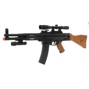See Airsoft Rifle 1 Spring UK Arms P1056 Rifle FPS-240 Airsoft Gun