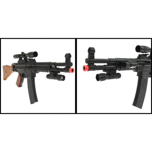 See Airsoft Rifle 2 Spring UK Arms P1056 Rifle FPS-240 Airsoft Gun