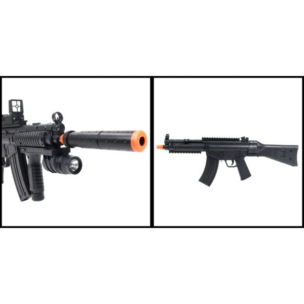 See Airsoft Rifle 2 Spring UK Arms P1095 Assault Rifle FPS-230 Airsoft Gun
