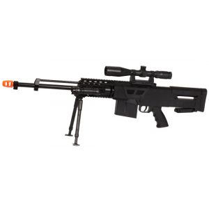 See Airsoft Rifle 1 Spring UK Arms P1150 FPS-260 Airsoft Rifle with Laser & Bipod