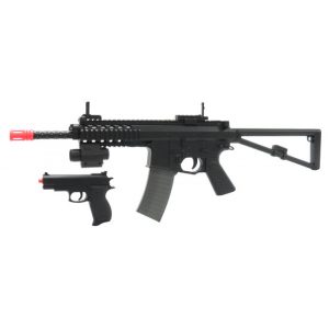See Airsoft Rifle 1 Spring UK Arms P1188 Rifle FPS-360 and Pistol FPS-120 Combo Pack Airsoft Guns