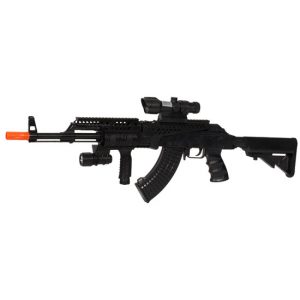 See Airsoft Rifle 1 Spring UK Arms P1194 FPS-300 Airsoft Rifle with Laser & Flashlight