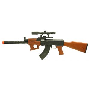 See Airsoft Rifle 1 Super Arms AK-47 Rifle FPS-200 Spring Airsoft Gun