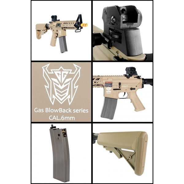 See Airsoft Rifle 2 Green Gas G&G CM16 Raider DST FPS-430 Blowback Airsoft Rifle