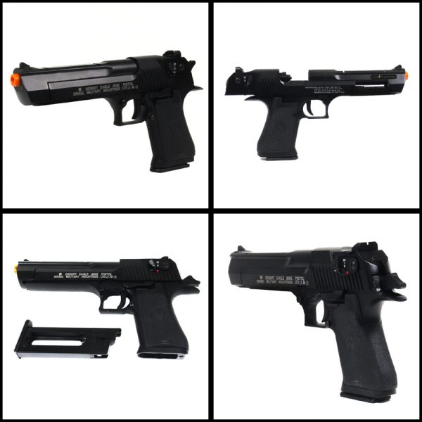 See Airsoft Pistol 2 CO2 Desert Eagle .50AE Pistol FPS-394 Blowback Airsoft Gun Package Deal (Mask, CO2 and BBs)