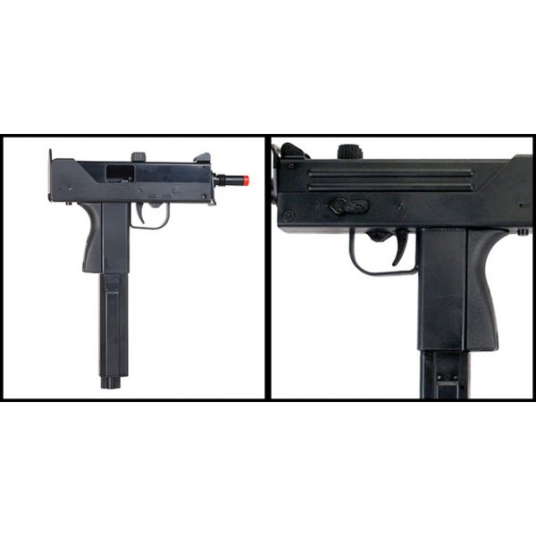 See Airsoft Pistol 2 CO2 Tactical Force TF11 Mac-10 FPS-350 Blowback Airsoft Gun Package Deal (Mask, CO2 and BBs)