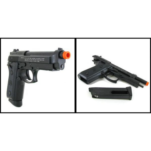 See Airsoft Pistol 2 CO2 Taurus PT99 Pistol FPS-380 Full Metal Blowback Airsoft Gun Package Deal (Mask, CO2 and BBs)