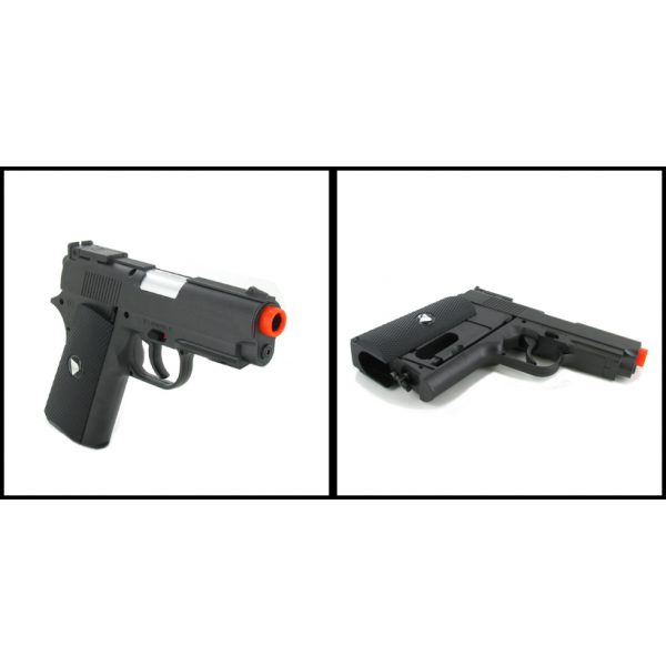 See Airsoft Pistol 2 CO2 TSD Compact Black Sport Pistol FPS-450 Full Metal Airsoft Gun Package Deal (Mask, CO2 and BBs)