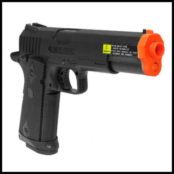 See Airsoft Pistol 2 Electric Full Auto Custom 1911 Pistol FPS-150 Blowback Airsoft Gun Package Deal (Mask and BBs)
